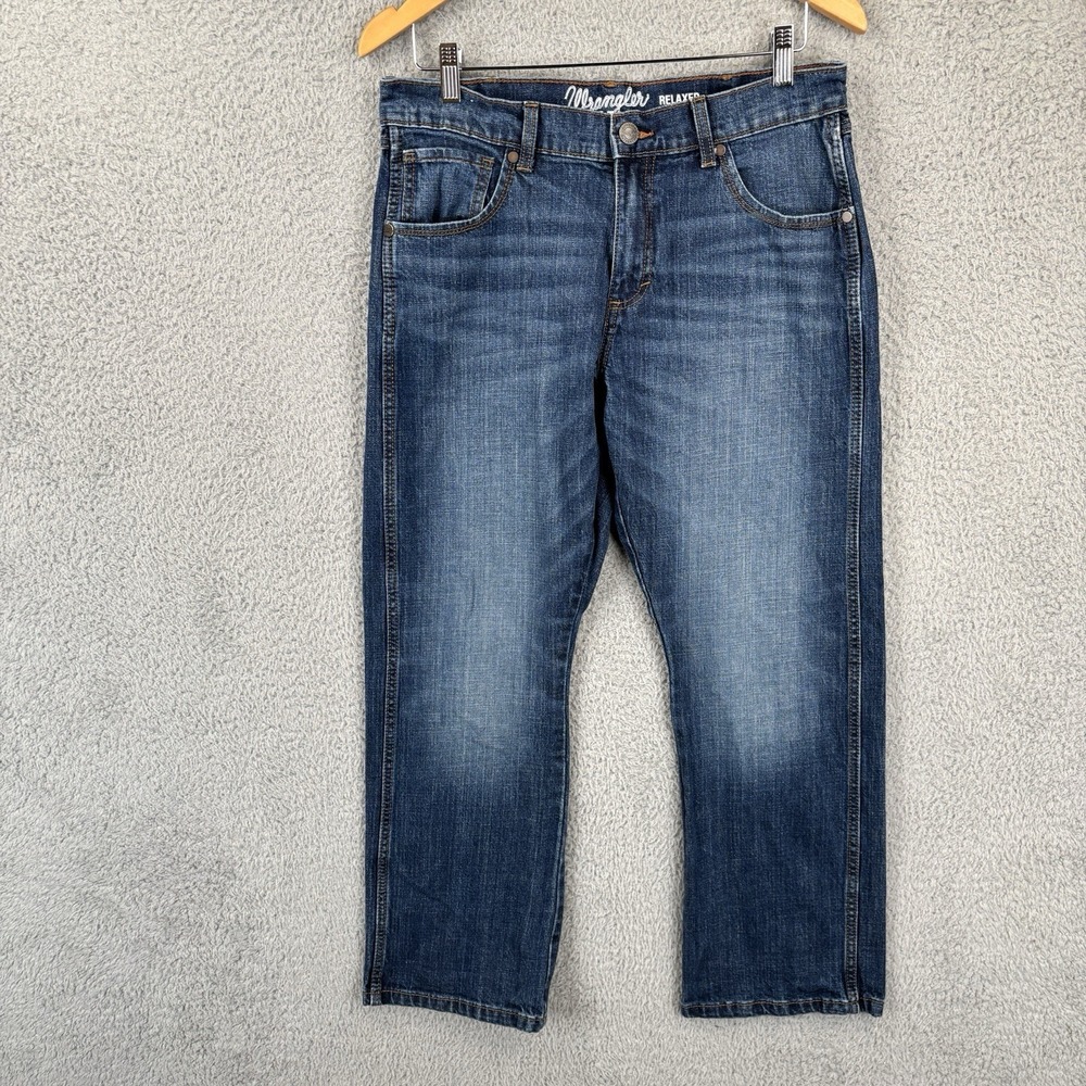 Wrangler Retro Relaxed Bootcut Jeans 32x30 (Fits 32x29) Western Cowboy Dark Wash
